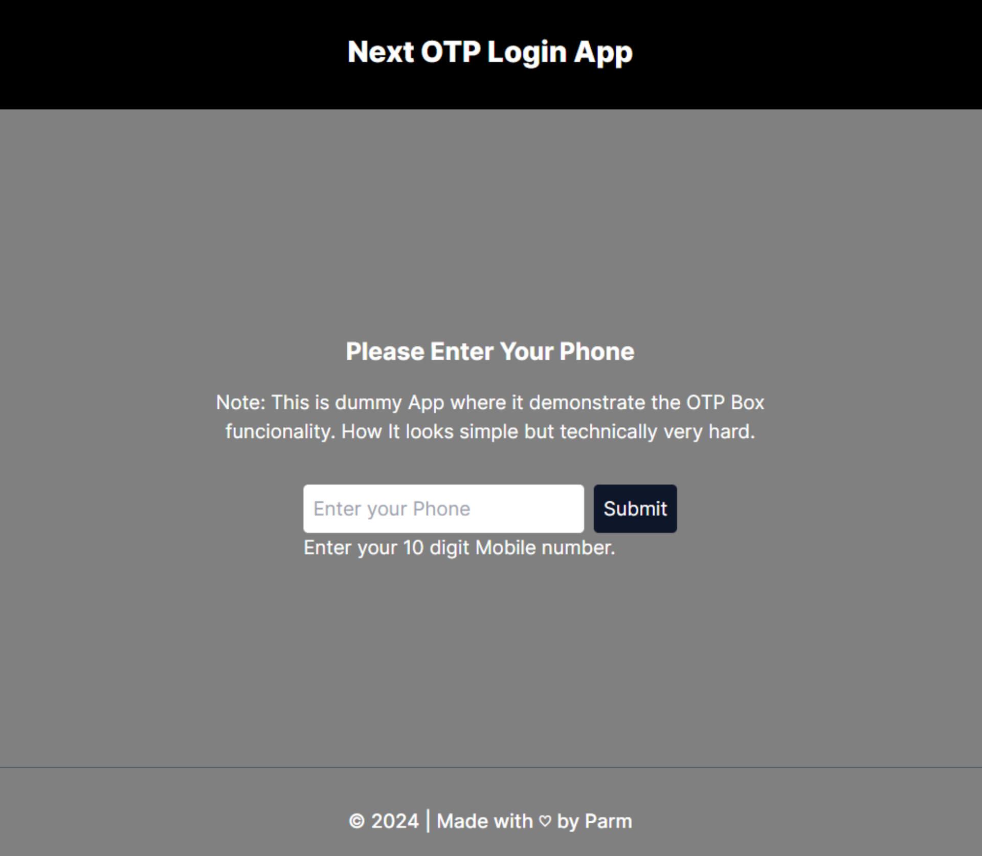 Next Login with OTP App